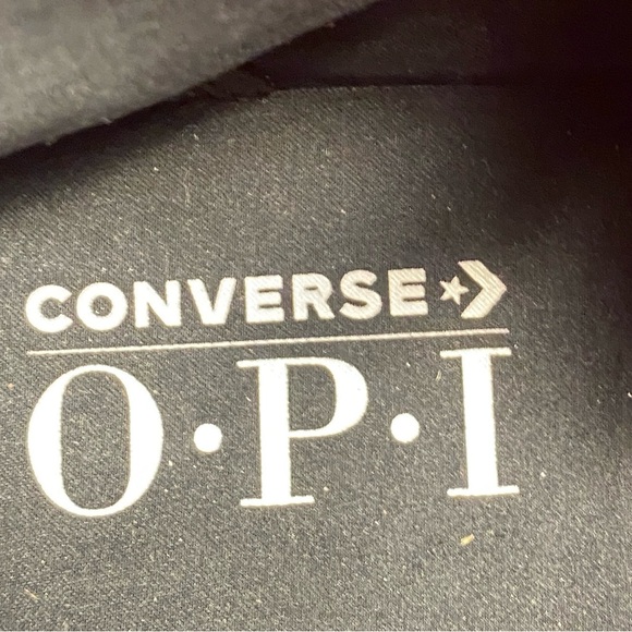 Converse x O.P.I CTAS High Hyper Pink/Black/V-I-Pink Passes Shoe Unisex W8/M6 - Picture 9 of 9